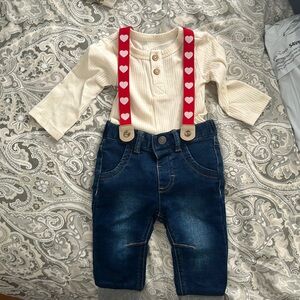 Baby Boy 3-6m Valentines Outfit